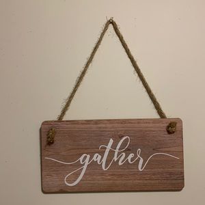 Gather wall decor